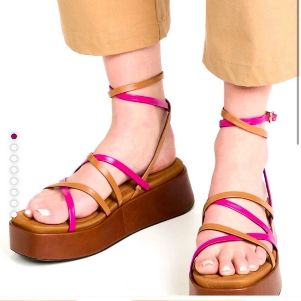 Rag&Bone Strappy Platform Leather Sandals View 2